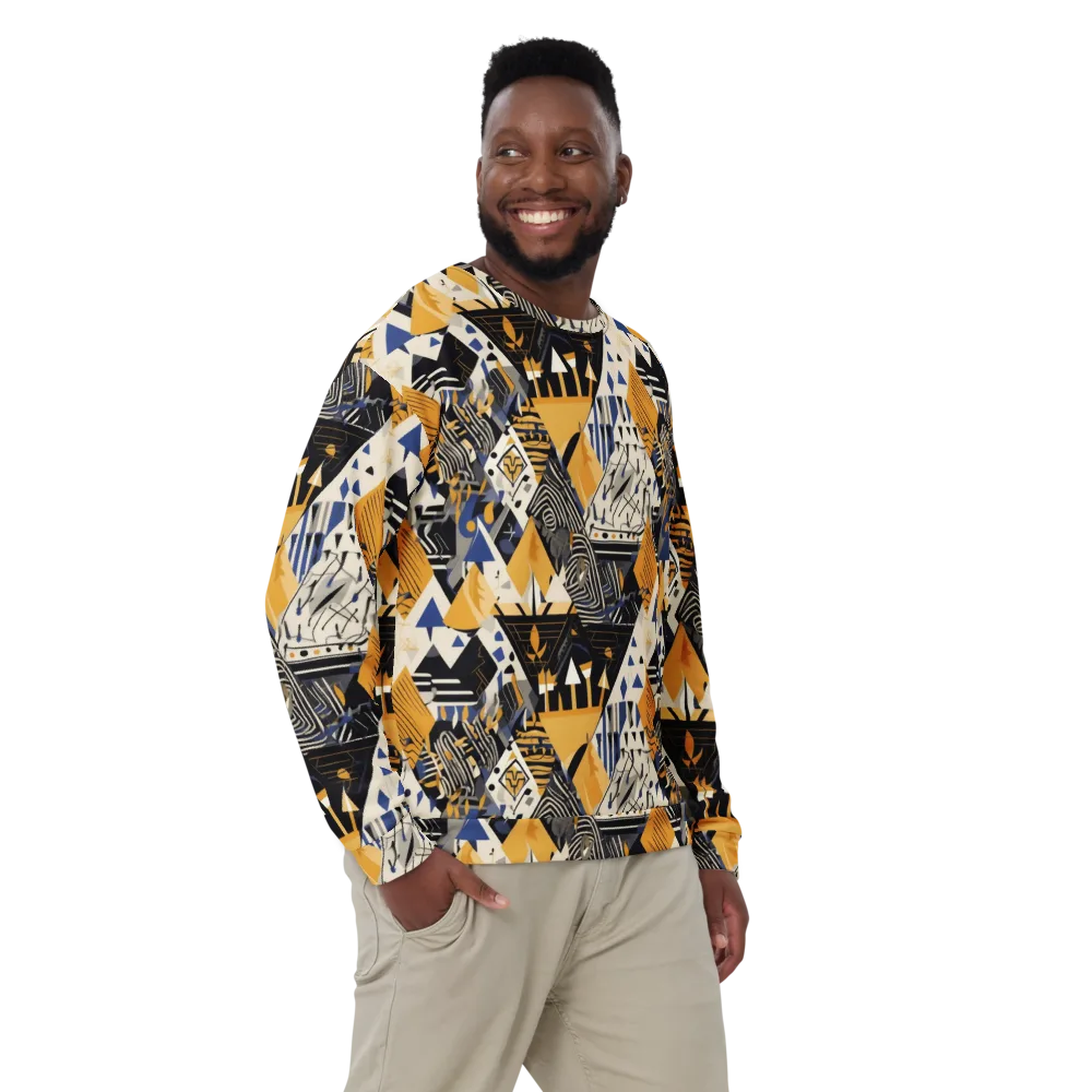 Golden Circuitry on Sweatshirt — Front