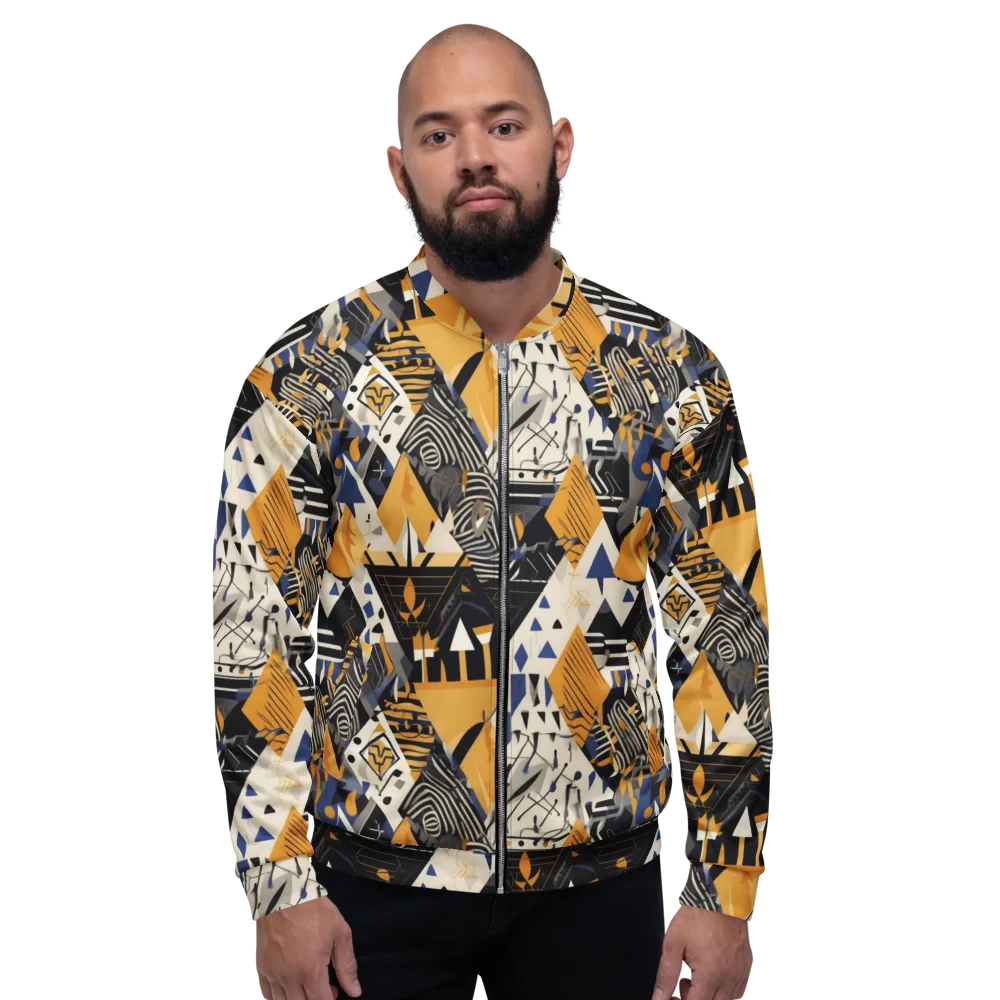 Golden Circuitry on Bomber Jacket — Front