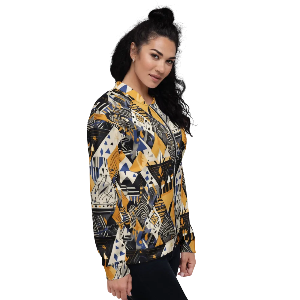 Golden Circuitry on Bomber Jacket — Right