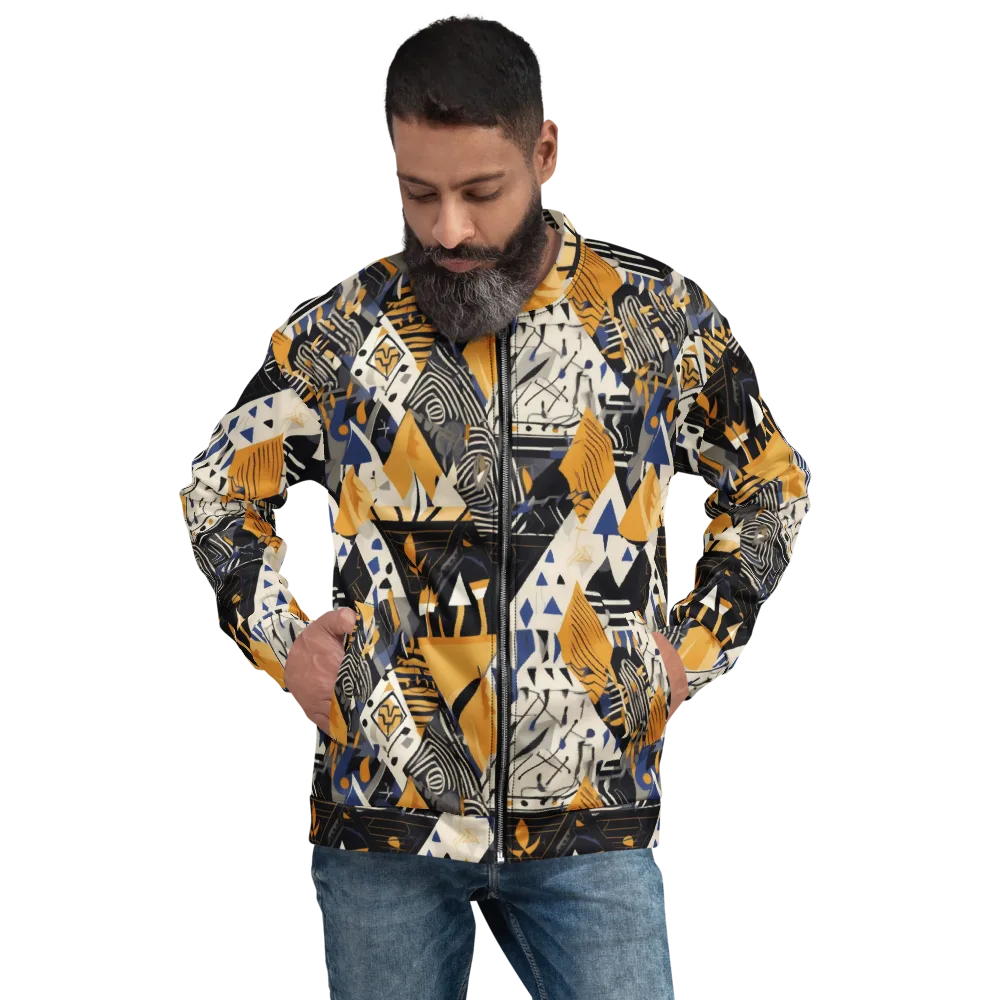 Golden Circuitry on Bomber Jacket — Front