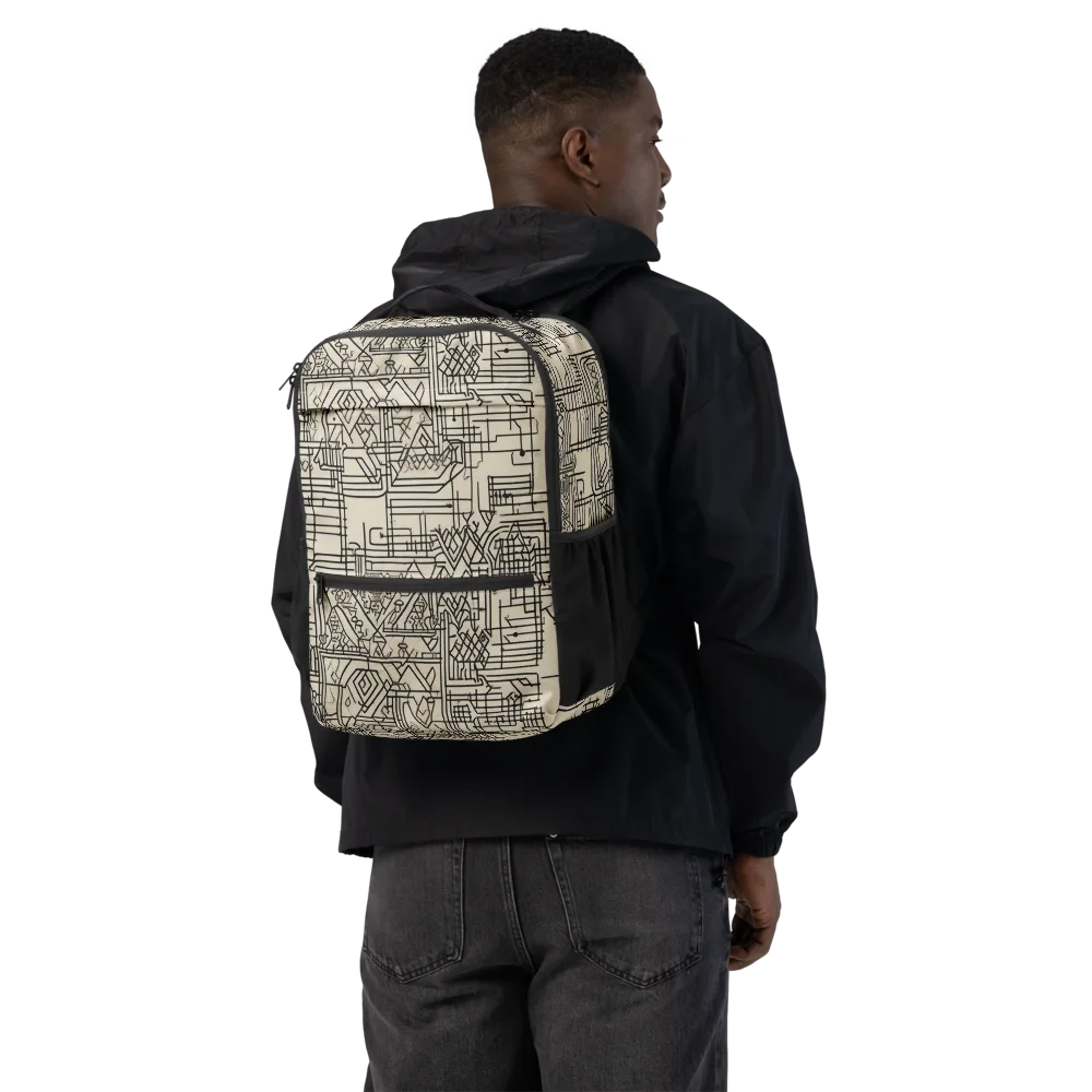 Blueprint Rhapsody on Utility Backpack — Back