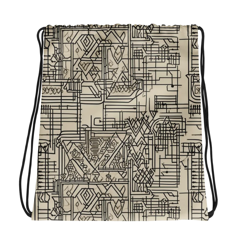 Blueprint Rhapsody on Drawstring Bag — Photo