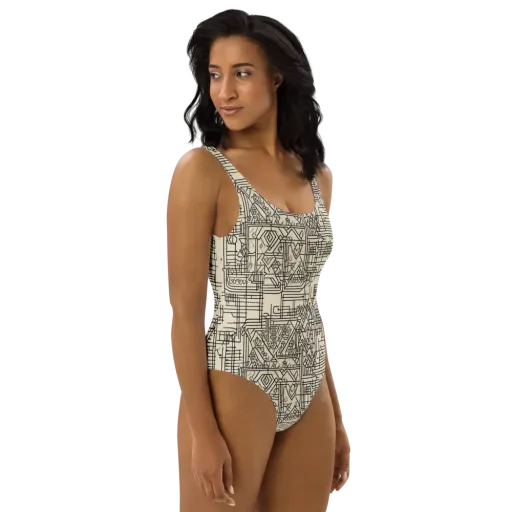 Blueprint Rhapsody on a One-Piece Swimsuit