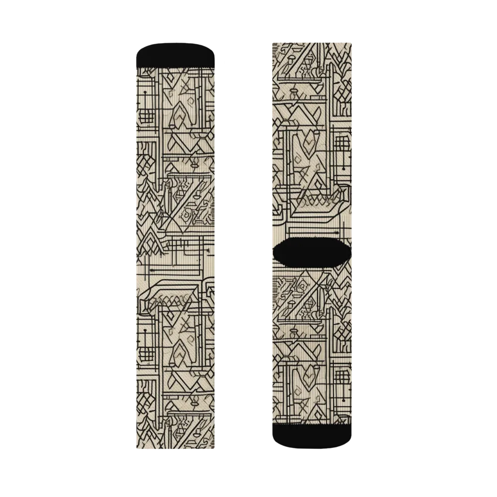 Blueprint Rhapsody on Socks — Left Sock