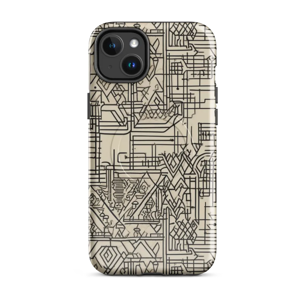 Blueprint Rhapsody on MagSafe Tough Case for iPhone® — Front