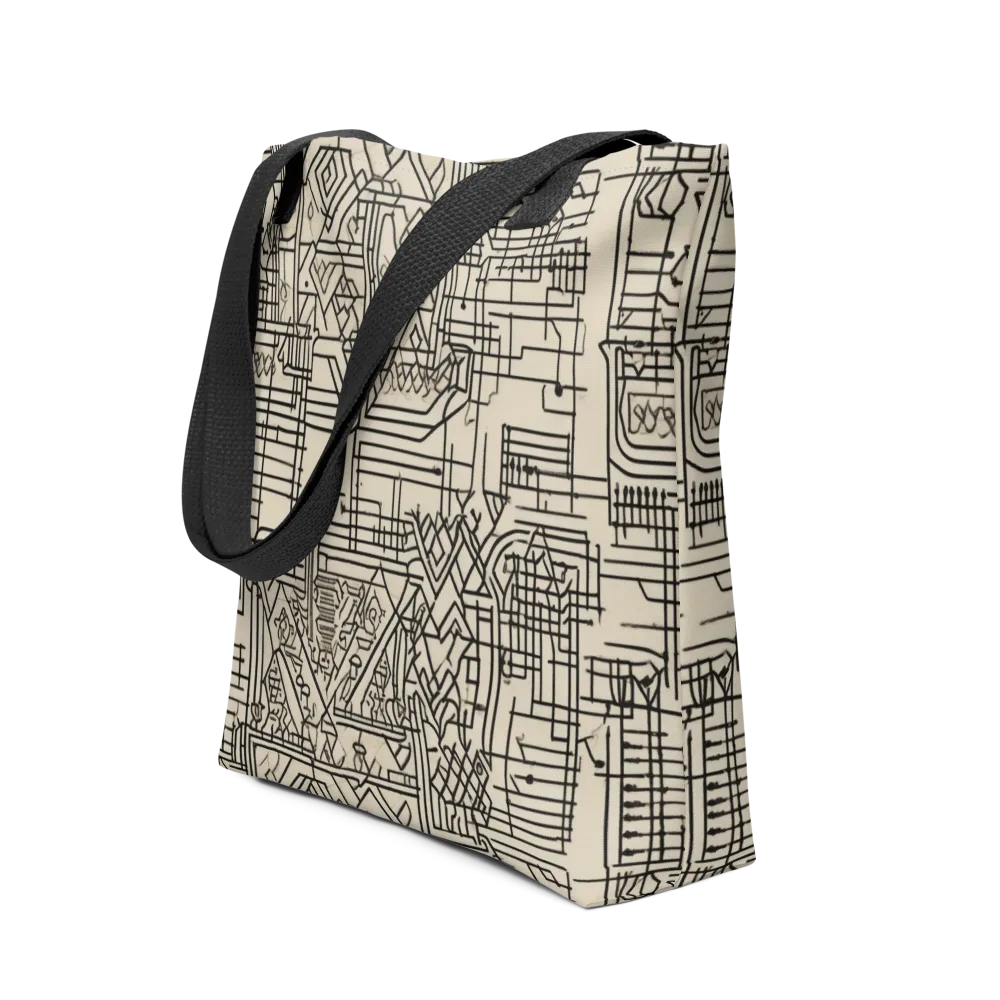 Blueprint Rhapsody on Tote Bag — Front