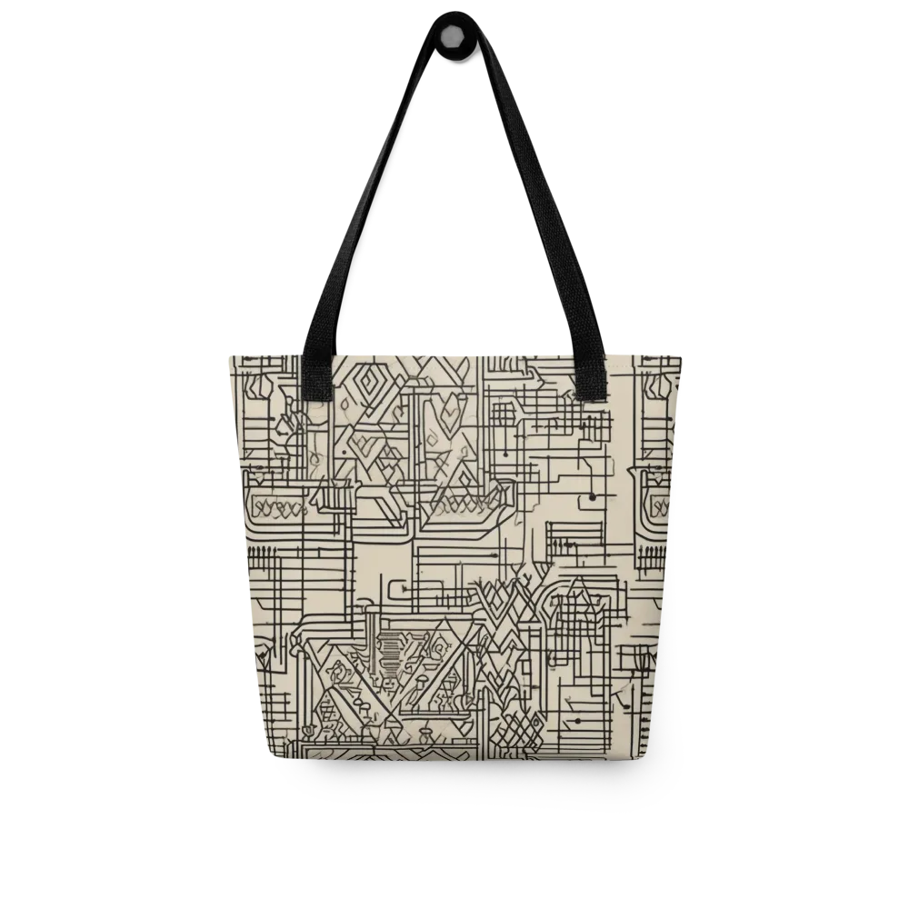 Blueprint Rhapsody on Tote Bag — Front