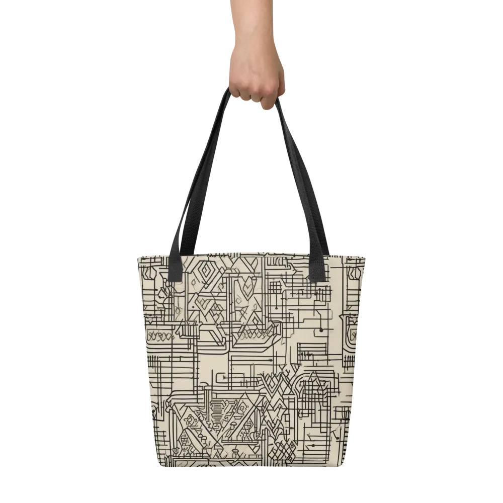 Blueprint Rhapsody on Tote Bag — Front