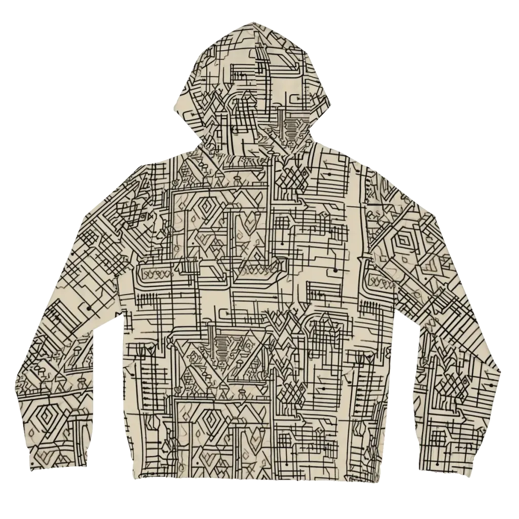 Blueprint Rhapsody on Women's Full-Zip Hoodie — Back