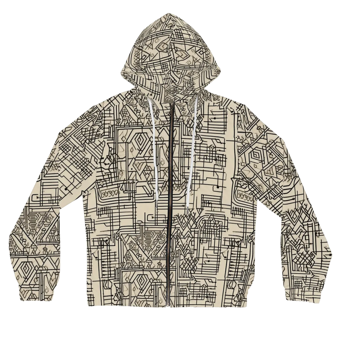 Blueprint Rhapsody on Women's Full-Zip Hoodie — Front