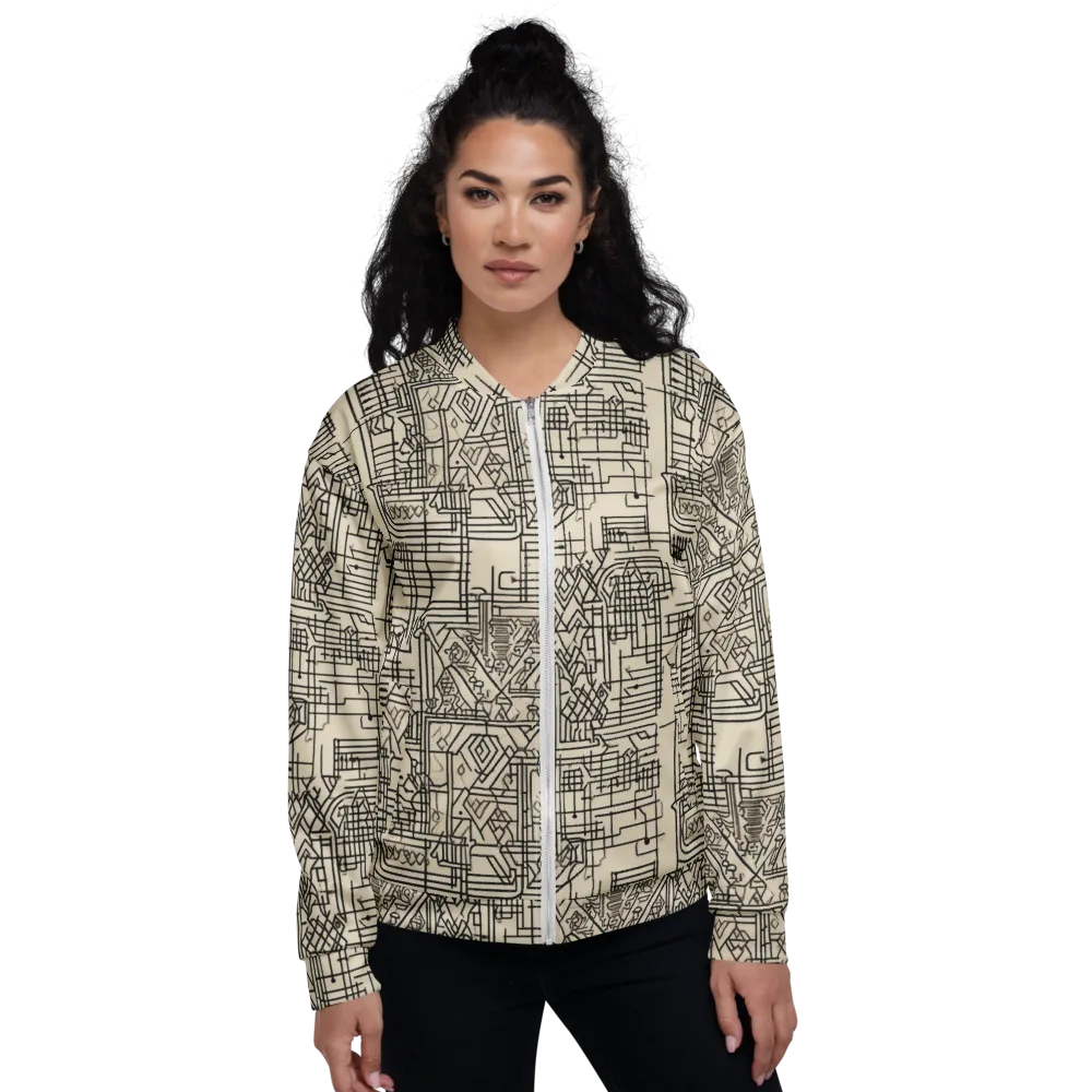 Blueprint Rhapsody on Bomber Jacket — Front