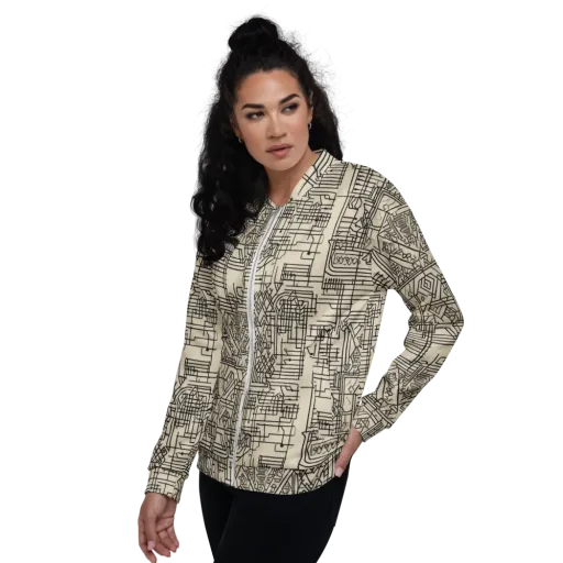 Blueprint Rhapsody on a Bomber Jacket