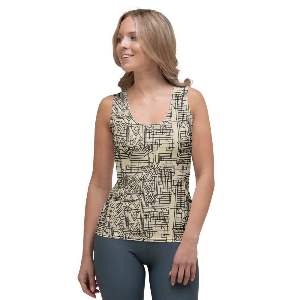 Blueprint Rhapsody on Women's Tank Top — Front