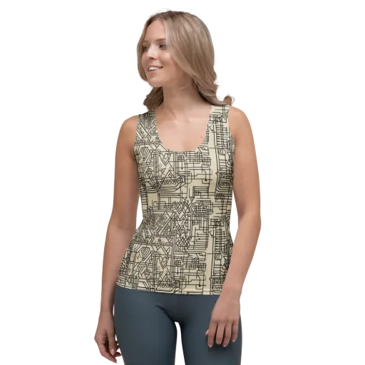 Blueprint Rhapsody on a Women's Tank Top