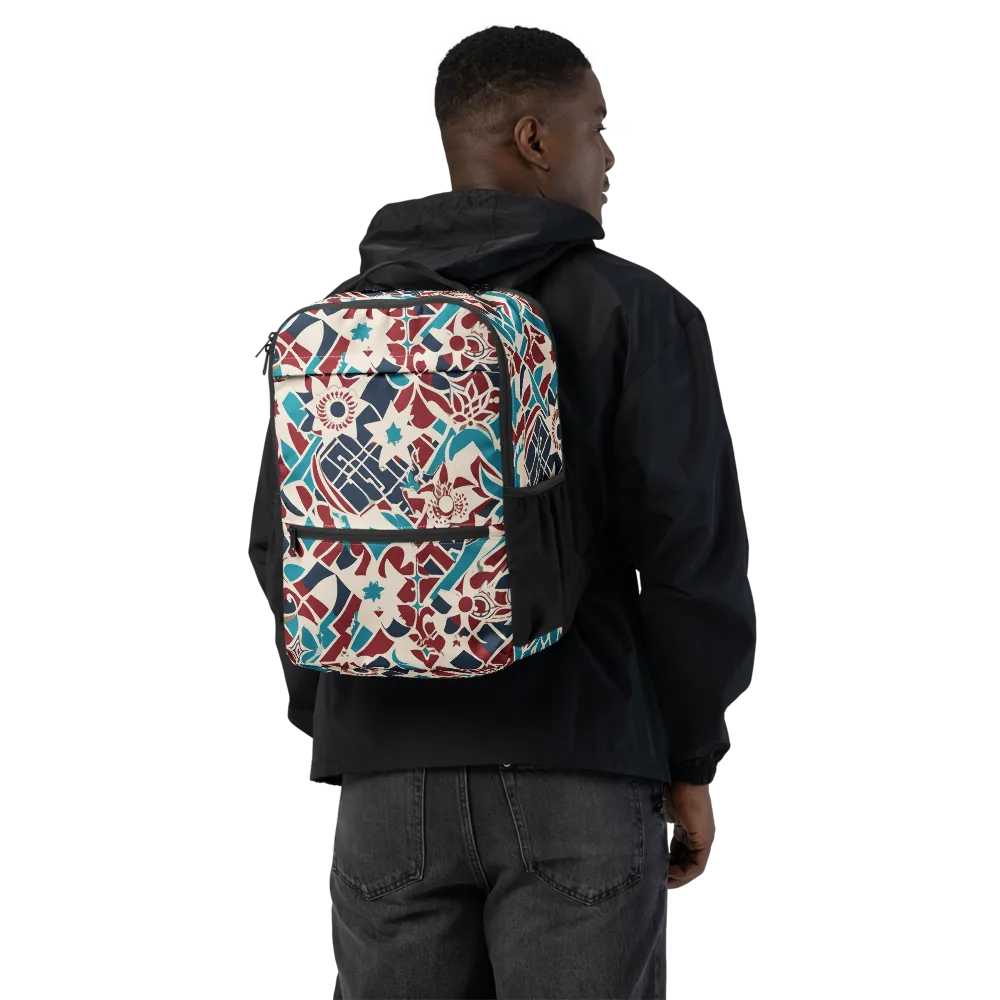 Deco Wildflower on Utility Backpack — Back