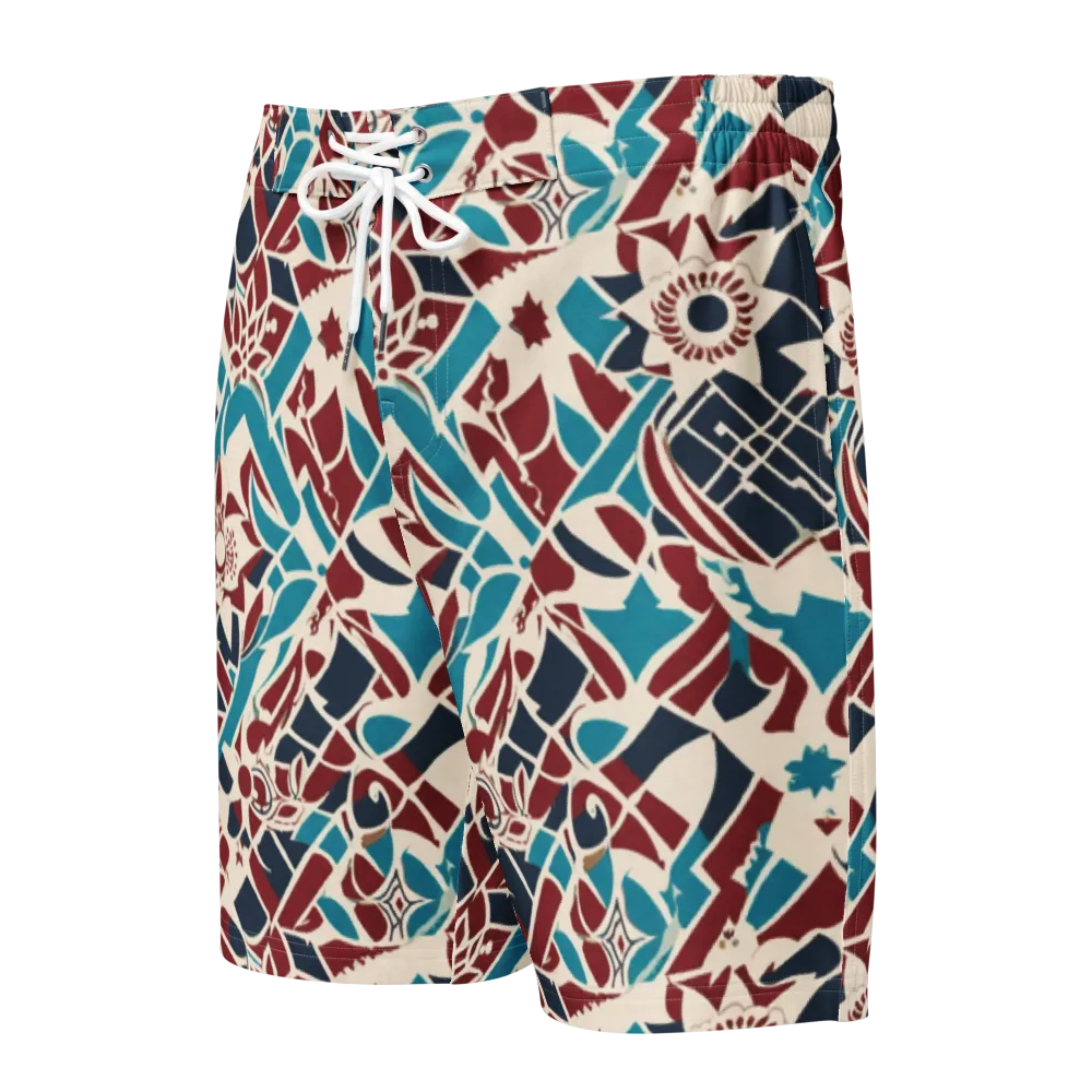 Deco Wildflower on Men's Board Shorts — Front