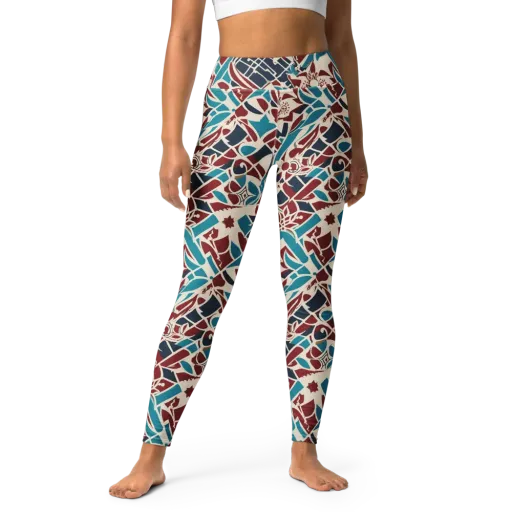 Deco Wildflower on a Yoga Leggings