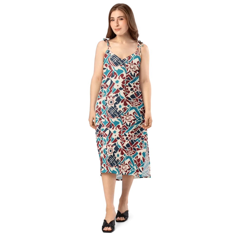 Deco Wildflower on Slip Dress — Front