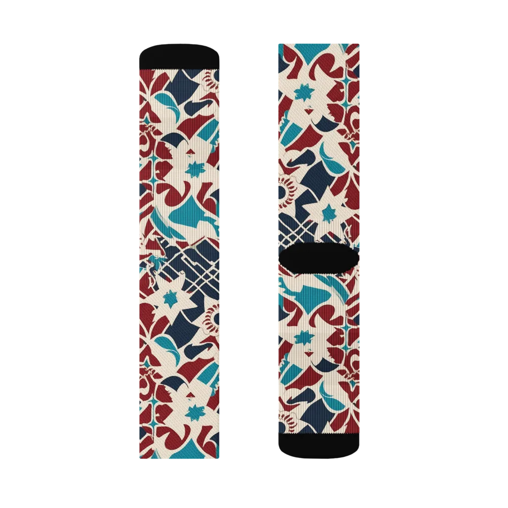 Deco Wildflower on Socks — Right Sock