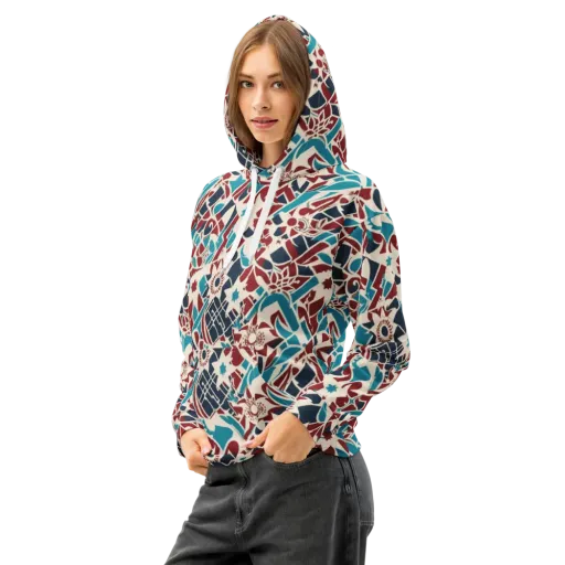 Deco Wildflower on a Cotton Hoodie