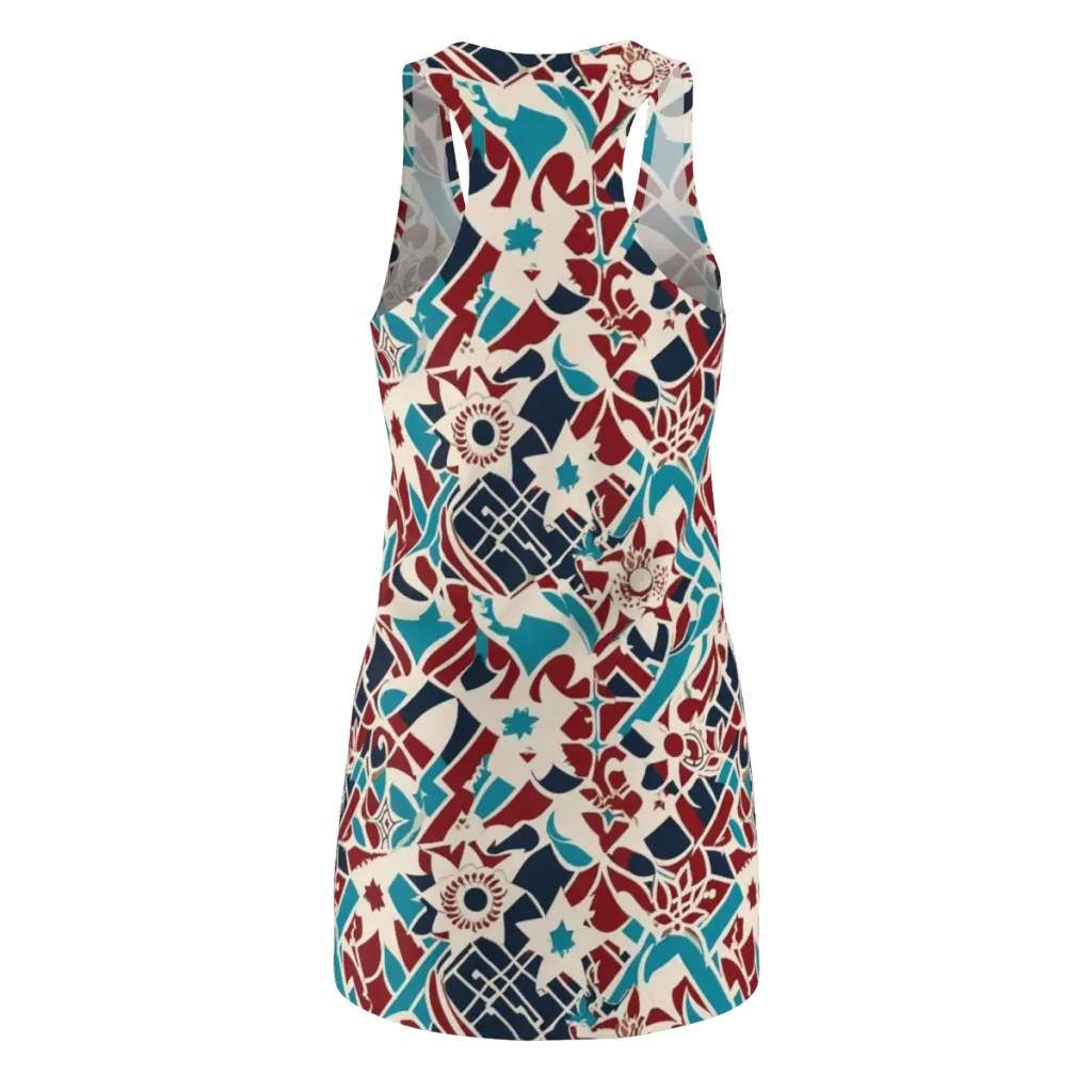 Deco Wildflower on Racerback Dress — Back