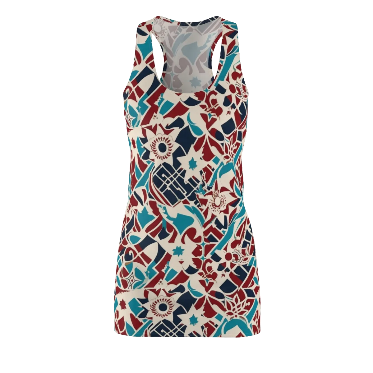 Deco Wildflower on Racerback Dress — Front