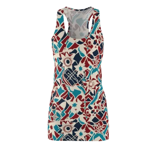 Deco Wildflower on a Racerback Dress