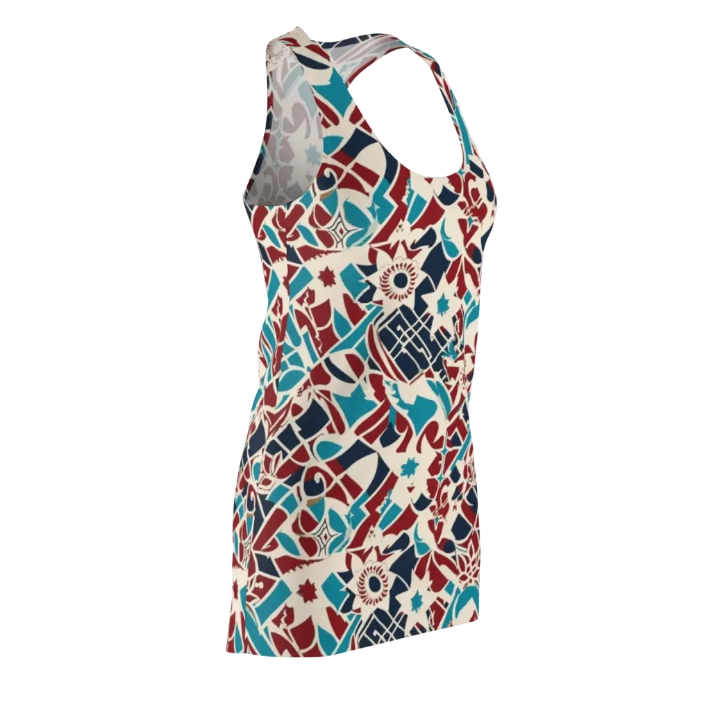 Deco Wildflower on Racerback Dress — Front Side