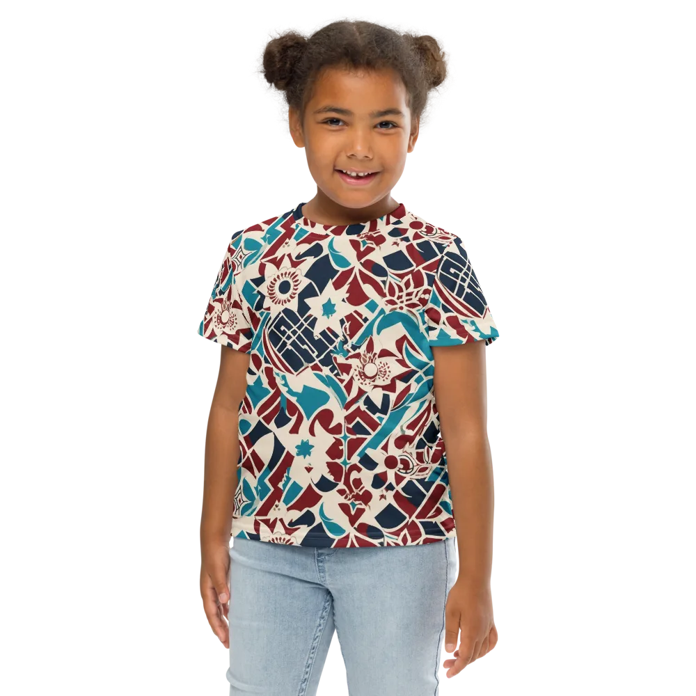 Deco Wildflower on Kids Crew Neck T-Shirt — Front
