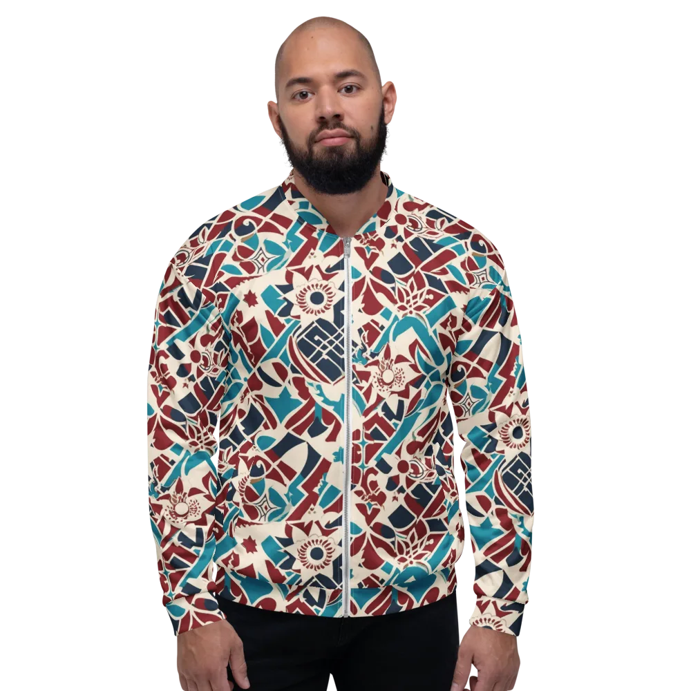 Deco Wildflower on Bomber Jacket — Front