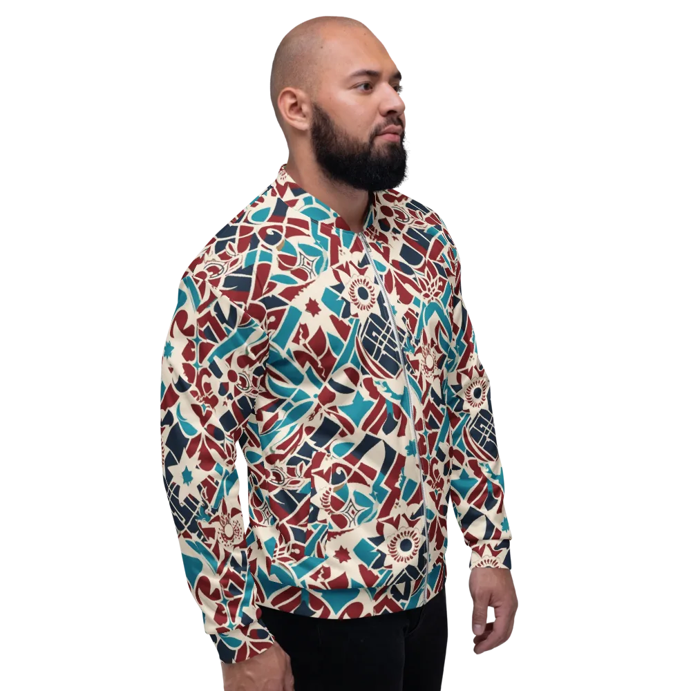 Deco Wildflower on Bomber Jacket — Right