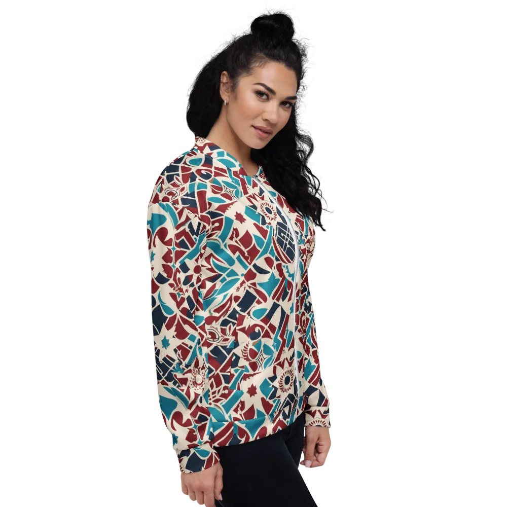 Deco Wildflower on Bomber Jacket — Right