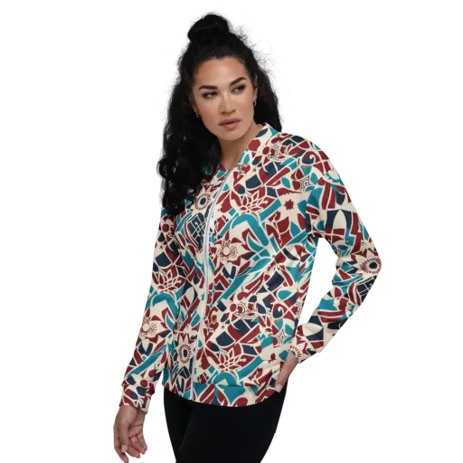 Deco Wildflower on a Bomber Jacket