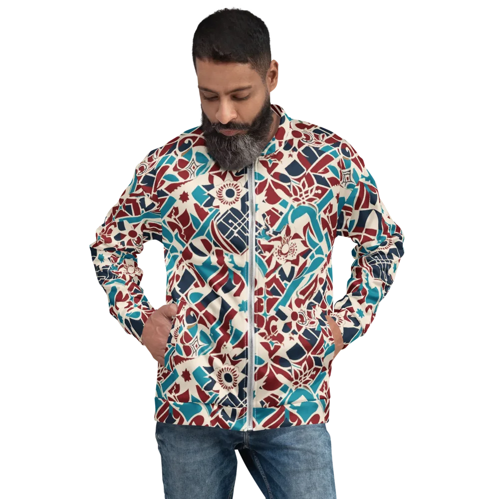 Deco Wildflower on Bomber Jacket — Front
