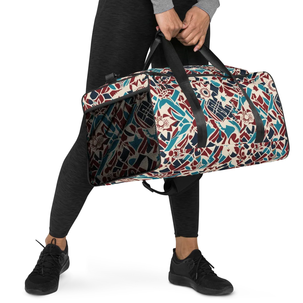 Deco Wildflower on Duffle Bag — Right Front