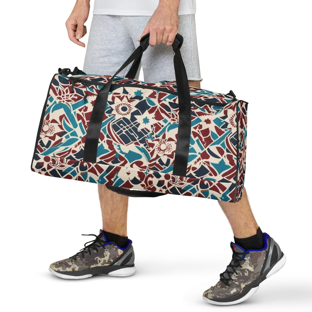 Deco Wildflower on Duffle Bag — Front