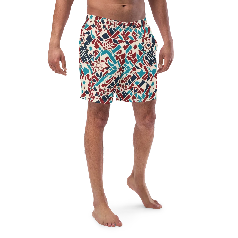 Deco Wildflower on Swim Trunks — Front