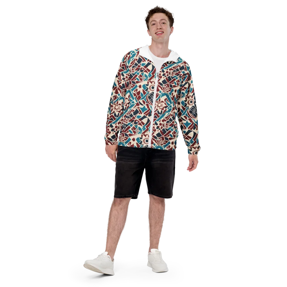 Deco Wildflower on Men's Windbreaker — Front