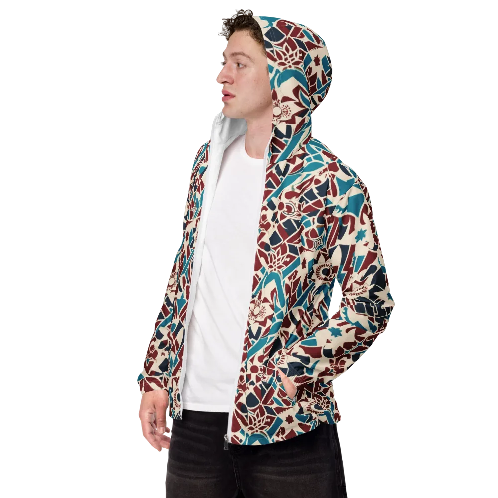 Deco Wildflower on Men's Windbreaker — Left Front