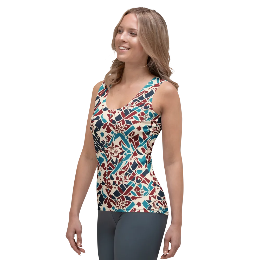 Deco Wildflower on Women's Tank Top — Left Front