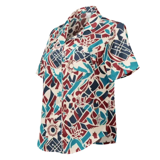 Deco Wildflower on a Women's Short Sleeve Pajama Top