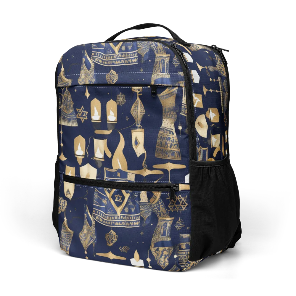 Gilded Vigil on Utility Backpack — Left Front