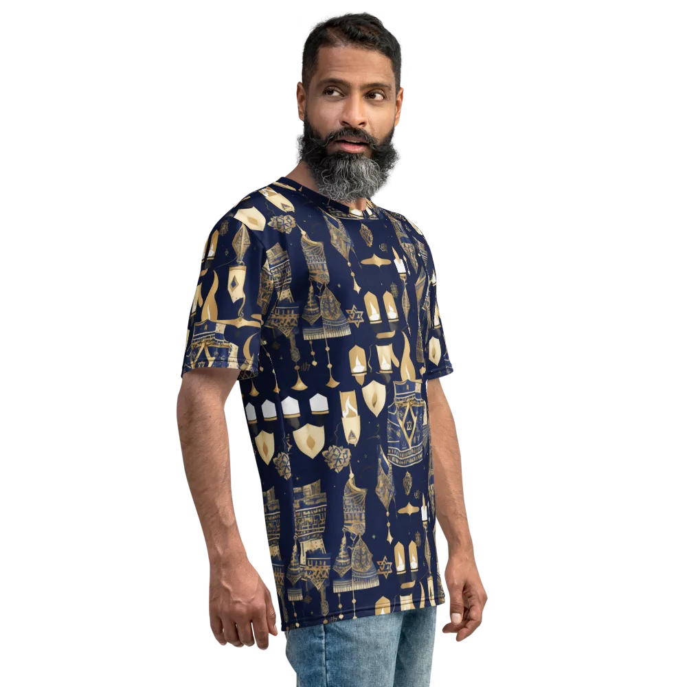 Gilded Vigil on Men's Crew Neck T-Shirt — Right