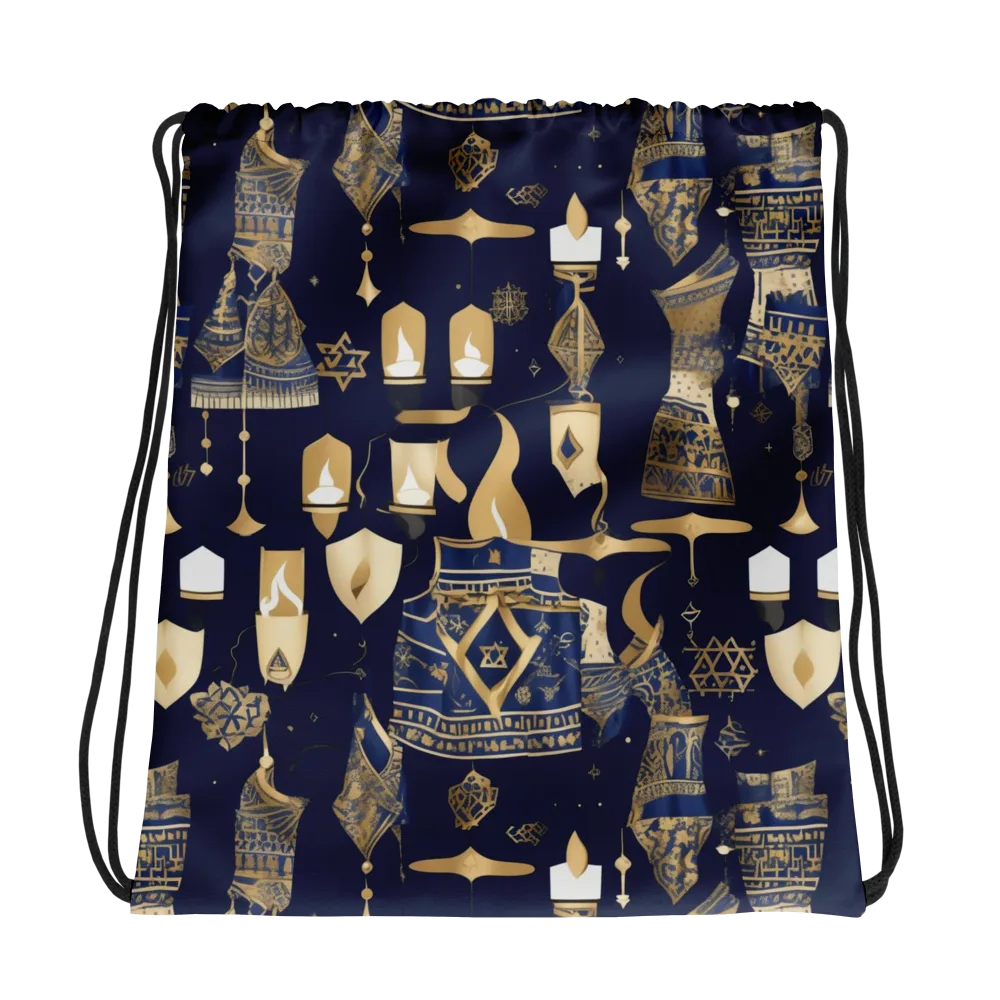 Gilded Vigil on Drawstring Bag — Photo