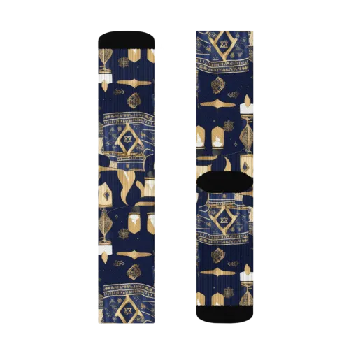 Gilded Vigil on a Socks