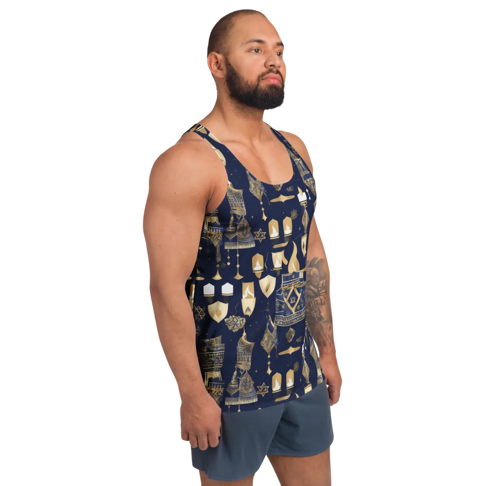 Gilded Vigil on Men's Tank Top — Right Front