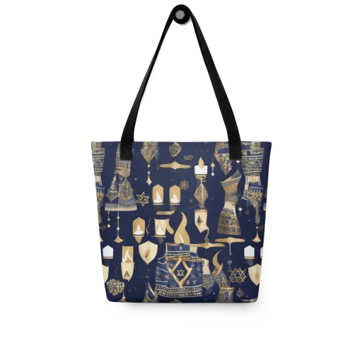 Gilded Vigil on a Tote Bag