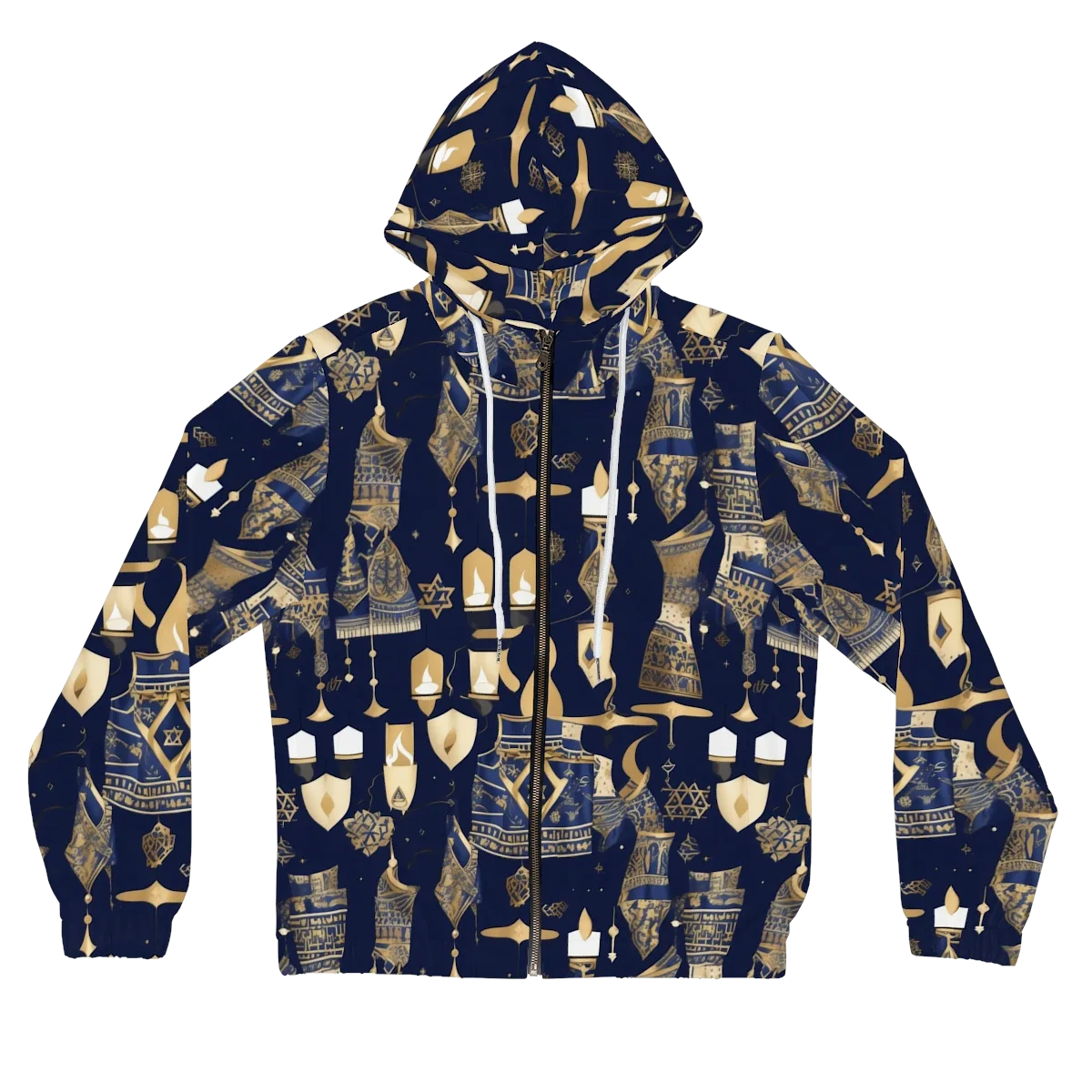 Gilded Vigil on Women's Full-Zip Hoodie — Front