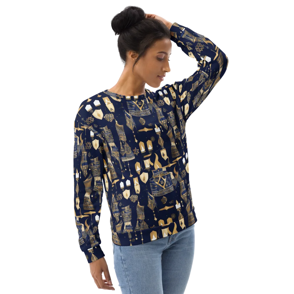 Gilded Vigil on Sweatshirt — Right Front