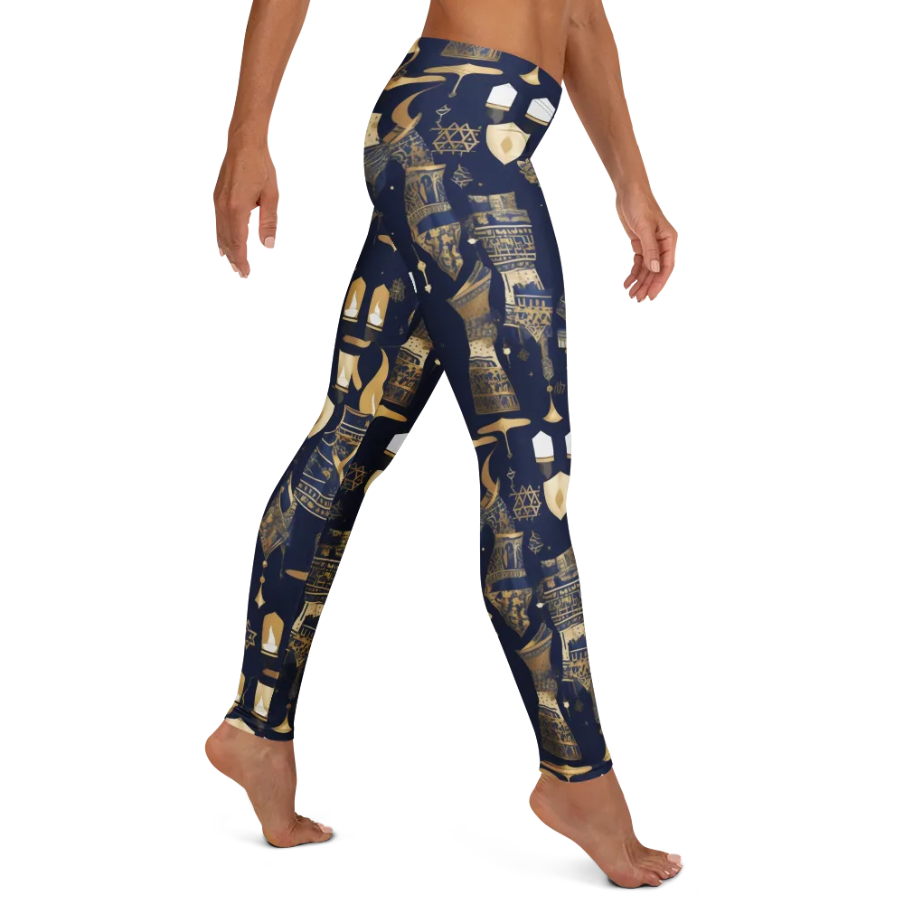 Gilded Vigil on Leggings — Right